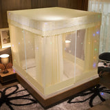 Modern Style Home Mosquito Net Double Bed Full Bottom Baby Anti-fall Mosquito Net Tent 2 Layers for Four Seasons