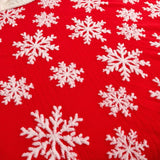 New Christmas Snowflake Fleece Blanket Double Layer Thick Warm Throws Blankets for Sofa Bed SpringAutumn Faux Wool Blanket