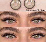 New Natural Color Contact Lenses 2pcs Blue Eyes Lenses Gray Eye Contact Brown Colored Eye Lens Green Beauty Makeup Lens