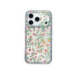 Lovely Flower Laser Glitter Phone Case for iPhone 14 15 16 16pro 16promax 17 17pro 17promax Shockproof Clear Anti-fall Cover