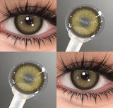 1 pair Fashion Makeup Beauty Contacts Lenses Soft Yearly Blue Green Contacts Eyes Color Lenses Colored Soft Lens Pupils