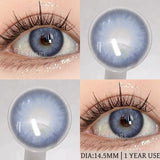 NEW 1Pair Natural Colored Contact Lenses For Eyes Beauty pupillents Grey Pupils Brown Contacts New Cosmetic Eyes Makeup