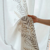 Boho Curtain Embroidered Curtain for Bedroom Nursery Light Room filtering Farmhouse for Curtains Living Room Rod Pocket Drapes