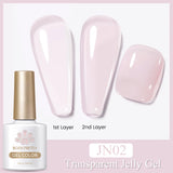 10ml Blossoming Gel Nail Polish Clear Watercolor Spreading Effect Functional Gel Easy To Apply Nail Art Design Home