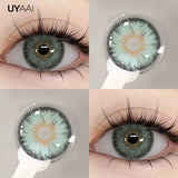 NEW Series Colored Contacts 2Pcs Green Contact Lenses Black/Brown/Blue Contacts Lens Yearly for Party Daily Makeup