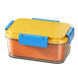 Multifunctional 800 ML Food Storage Box Reusable Leakproof Sealed Lunch Box with Fork Portable Food Storage Container Picnic Use