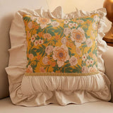 French Country Style Pillowcase Ruffle Pillows For Sofa Headrest Cushion Pillow Cover Bolster Living Room New Home Decoration