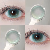 1pcs Hot Selling Color Contact Lenses with Prescription Blue Beatuy Contacts Lens Makeup Yearly Fast Delivery