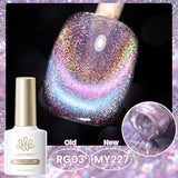 10ml Cat Magnetic Gel Sparkling Ultra Gold Glitter Soak Off UV LED Gel Nail Art Varnish Manicure Valentine's Day