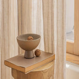 Japanese Log Style Linen Sheer Curtain For Living Room, Dustproof And Heat-Insulating Tulle Curtain For Apartment, Home Curtain