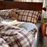 Floral  Vintage Sle Thiened Milk Velvet id Soft Middle Ancient Sle Four-Piece Bedding Set Skin-Friendly Winter Use