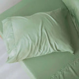 2Pcs Pillowcases 100% Bamboo Fiber Cooling Anti-bacterial Solid Color Hotel Home Summer Envelope Style Pillow Covers 50x75cm