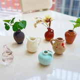 Fridge Vase Tiny Plant Magnets Fridge Accessories 8 Pieces Resin Funny Plant Pots Kitchen Decor for Refrigerator Home
