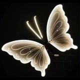 40cm 60cm of LED Outdoor Simulation Dynamic Static Butterfly Lights Holiday Party Decorations Butterflies Dynamic Insect Lights