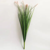 7 Heads Fake Reed Bouquet Silk Onion Grass Large Artificial Tree Wedding Flower Plastic Autumn Plants for Home Party Decoration