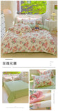 100% Cotton Skin-friendly Four Piece Set Soft Duvet Cover Set Single Couple Flower Printed Comforter Bedding Set for Adults Kids