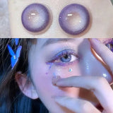 2Pieces Colored Contact Lenses Bling Pupil Beauty Cosplay Color Circle Lens Yearly Galaxy Coloured Contacts