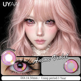 1 Pair Colored Contact Lenses Red Halloween Crazy Eye Lenses Blue Contact Lenses For Role Play Party Yearly
