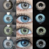 1 Pair Color Contact Lenses for Eyes Natural Brown Lenses Beauty Fashion lense Blue Contact Lenses Green Eye Contact
