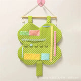 Clover Shaped Large Capacity Wall Hanging Storage Bag Cute Fabric Organizer For Doll Keychain Dorm Bedroom Wall Decoration
