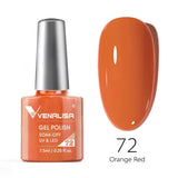 Nail Gel Polish 7.5ml HEMA/TPO FREE Red Sparkle Sequin Gel Nails Beautiful Semi Permanent Soak Off UV LED Gel Polish