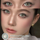 1 Pair Colored Contact Lenses Natural Brown Lenses Green Eyes Contact Makeup Beauty 14.50mm Yearly