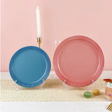 French Rainbow Underglaze Color Plate Vegetable 9-inch Ceramic 7-inch Vegetable PlateRainbow Color Western Food Trays