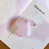 For AirPods Pro3 Pro 2 AirPods 2 3 4 Case Fashion Cute Frosted pentagram Shock Proof Earphone Protective Sleeve
