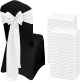 10/20 PCS 17x275cm Purple Luxury Satin Chair Sashes Bows Universal Chair Cover for Wedding Reception Restaurant Event Decoration