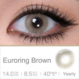 Color Contact Lenses For Eyes Contact Lenses Brown Blue Lenses Soft Contact Lens Beauty Pupils Lens Yearly 14.0mm