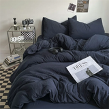 100% Thick Brushed Bed Sheets, Duvet Cover Set, Four Piece Bedding Set Three Piece Bedding, Fully Enclosed for Home Gift
