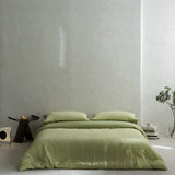 40S Ripple Jacquard Pure Cotton Bedding Set Bubble Gauze Color Blocking Breathable Quilt Set Twin Full Queen King Bedclothes