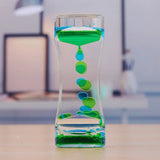 Acrylic Liquid Hourglass Timer Pressure-reducing Two-color Liquid Oil Drain Creative Oil Drop Process Desktop Display Hourglass