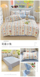 100% Cotton Four Piece Set Soft Skin-friendly Duvet Cover Set Single Couple Flower Printed Comforter Bedding Set for Adults Kids