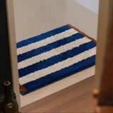 Nordic Tufting Stripe Bathroom Mat Tufted Bathmat Soft Geomrtic Rug Pad Living Room Carpet Anti-slip Hallway Home Room Decor
