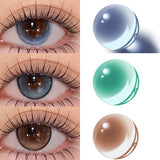 2PCS New Korea Color Contact Lenses Beatuy Nature Contacts Lens Makeup Yearly Fast Delivery