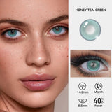 2pcs/pair New Cosplay Contact Lenses for Eyes Makeup Pupils Cosmetics Blue Eye Color Lenses for Myopia Lens 14.2/14.5mm