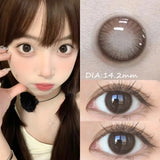 Korean Hot Sale color contact Lenses Beauty Pupilentes Grey Brown 2Pcs Soft Lens