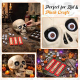 Halloween Decorations Include 32 Pcs Halloween Eyeballs 6 Sets Acrylic Resin Fake Teeth Realistic Eyes Prop Supplies Complete U