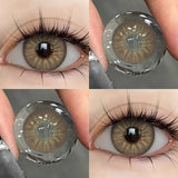 Colored Contact Lenses 2Pcs Natural Blue Half Yearly Cosmetic Small Pupil Color Contacts Beauty Eyes Lenses Wholesale