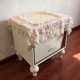 Handmade Lace Tablecloth Bedside Table TV Safe Cover Towel Printer Korean Pastoral Style Creativity Home Decoration Dust Cover