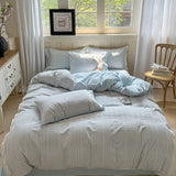 Pure Cotton Bedding Set Floral Embroidery  Sle Tee Pieces Quilt Cover eet Pillowcase for Students Quali Assurance