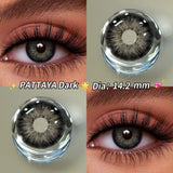 Yearly Colored Contact Lenses for Eyes Natural Eye La Girl Gray Contact Blue Lenses Blue Lenses Fashion Lenses 2PCS