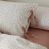 Pure Cotton Bedclothes Pastoral Style Bedsheets Set with Pillow Case Bedding Sets Queen Size for Home Single Bed Linen Sets