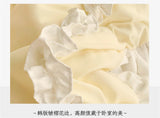 Elegant Lace Bedding Sets Luxury Bed Linen Korean Princess Style Washed Cotton Ruffle Duvet Cover Bed Sheet Pillowcases for Girl
