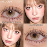 NEW Brown Eye Lens 1 Pair Beauty Purple Contact Lenses for Eyes Myopia 0~-8.00 Degree Natural Blue Fashion Soft Lens
