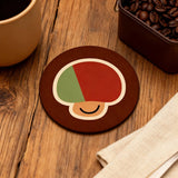 Lovely Forest Mushroom Print Dining Mat Non-Slip Water Absorbent Pot Cushion Cute Style Coffee Mug Pad Table Surface Protection