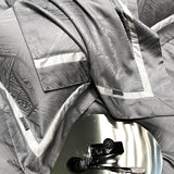 Luxury Satin Jacquard Bedding Set 1000TC Lyocell Cotton Soft Silky Duvet Cover Set Bed Sheet/Fitted Sheet Pillowcases 4Pcs