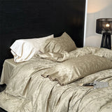 600TC Egyptian Cotton Vintage Jacquard Luxury Bedding Set Single Queen King Size Duvet Cover Flat/Fitted Sheet Pillowcase 3/4Pcs