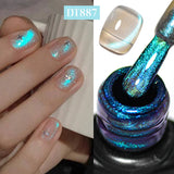 7ml Moonlight Magnetic Gel Nail Polish - Galaxy Effect,Soak-Off UV LED Glitter Gel for Shiny and Elegant Manicure